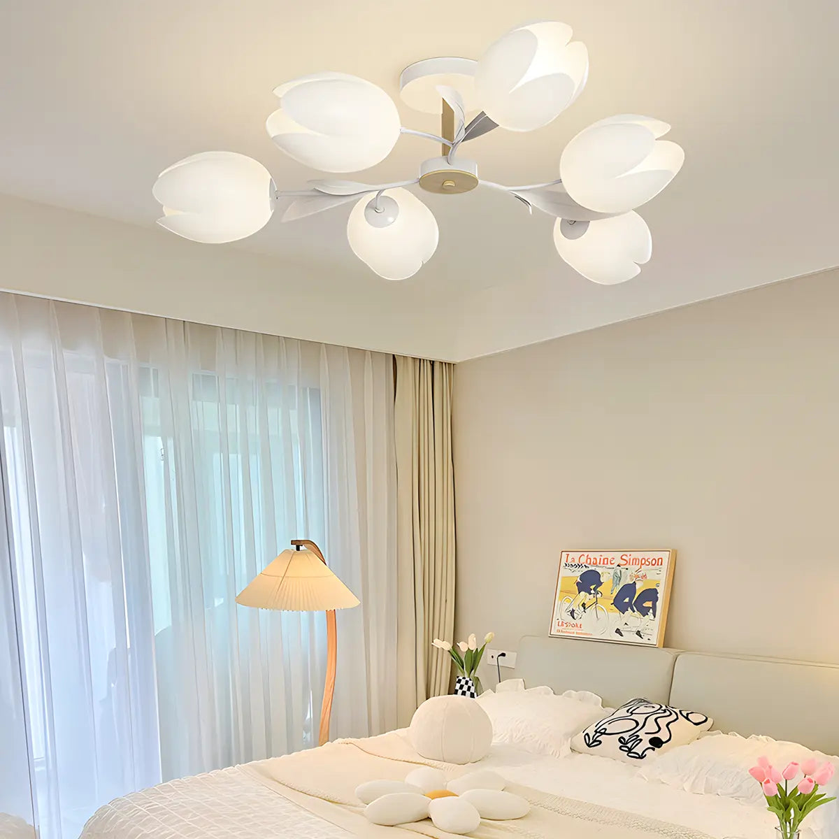 Feyran Magnolia Bud Living Room Chandelier