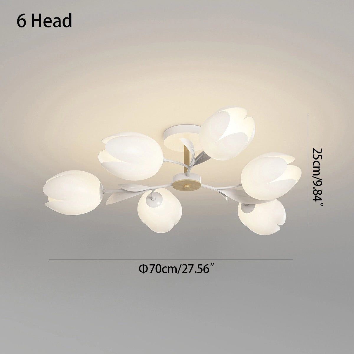 Feyran Magnolia Bud Living Room Chandelier