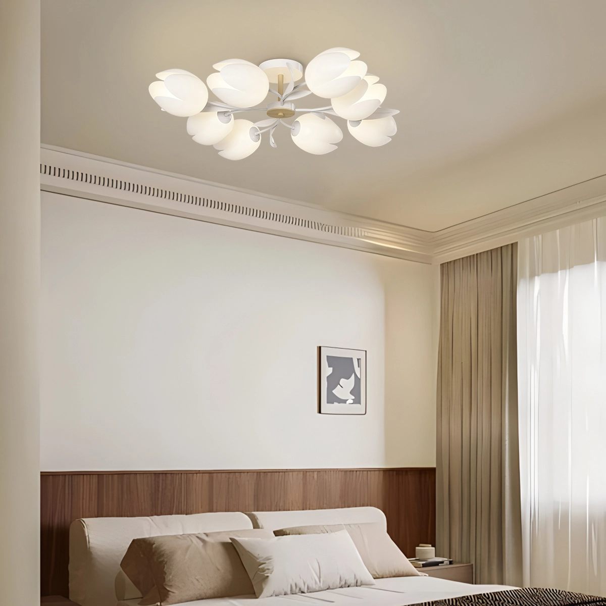 Feyran Magnolia Bud Living Room Chandelier