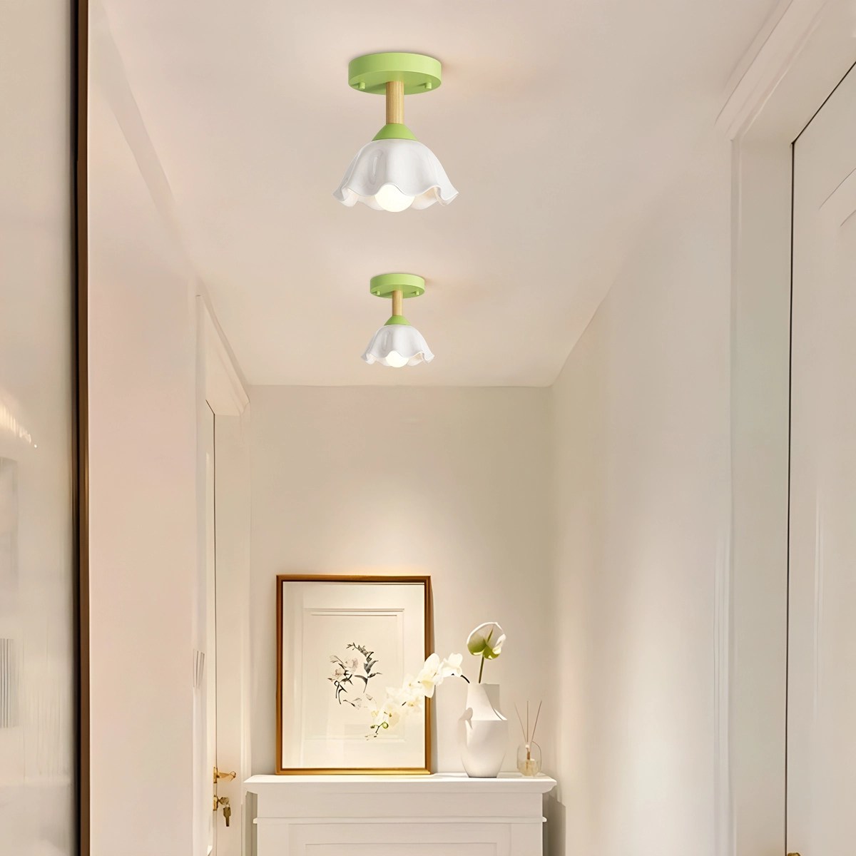 Feyran Pastoral Style LED Flower Ceiling Light