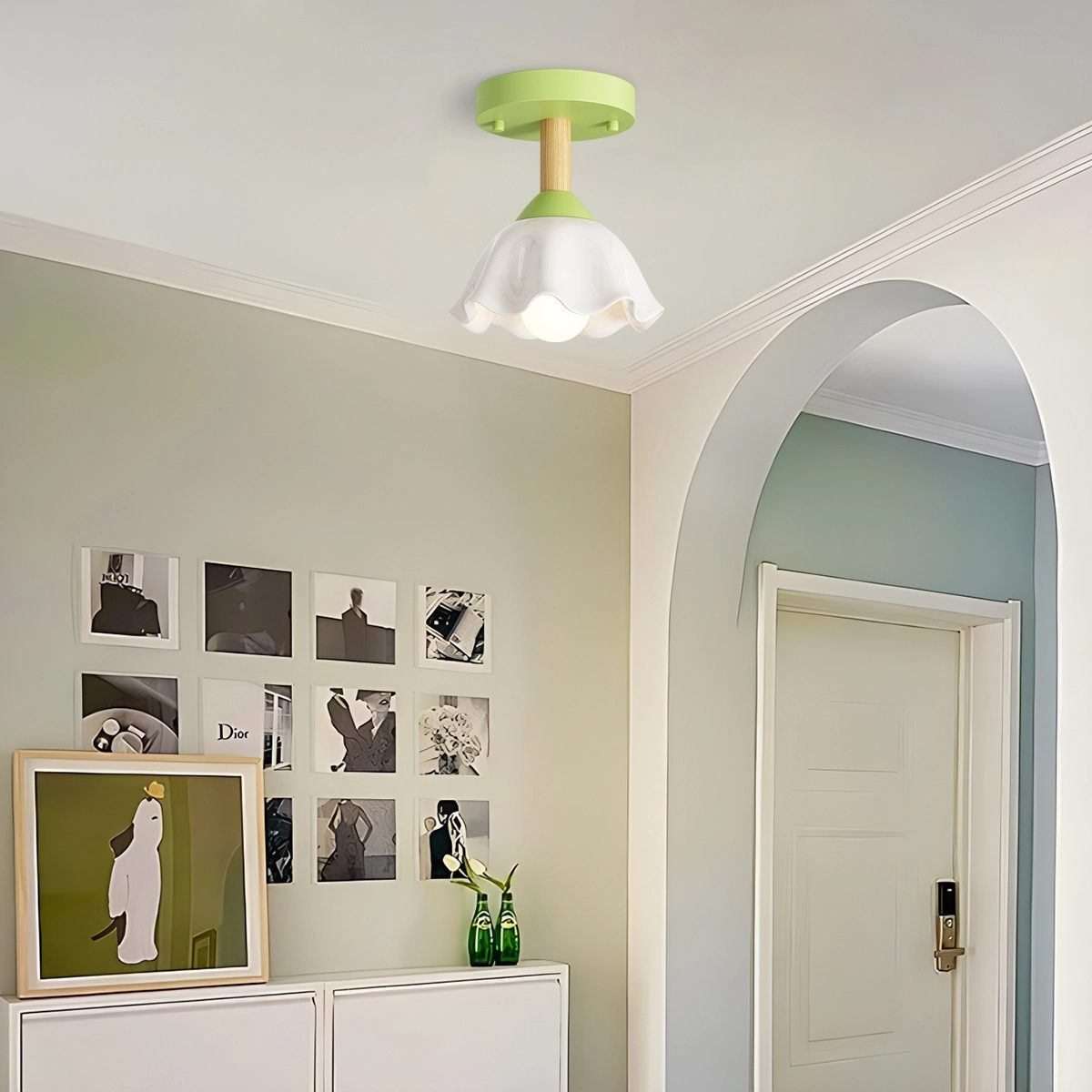 Feyran Pastoral Style LED Flower Ceiling Light