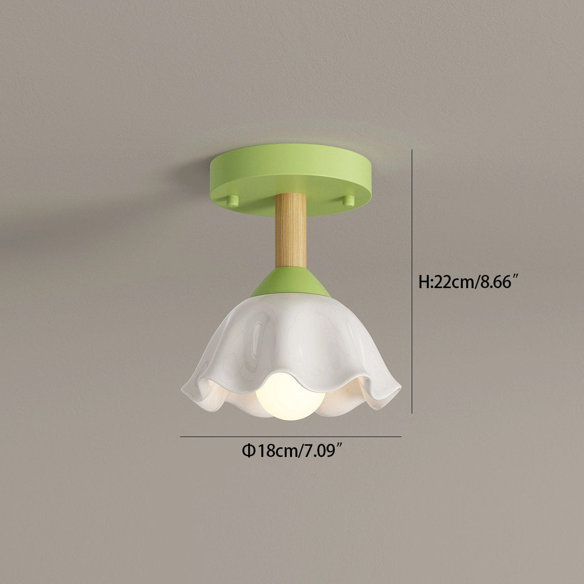 Feyran Pastoral Style LED Flower Ceiling Light
