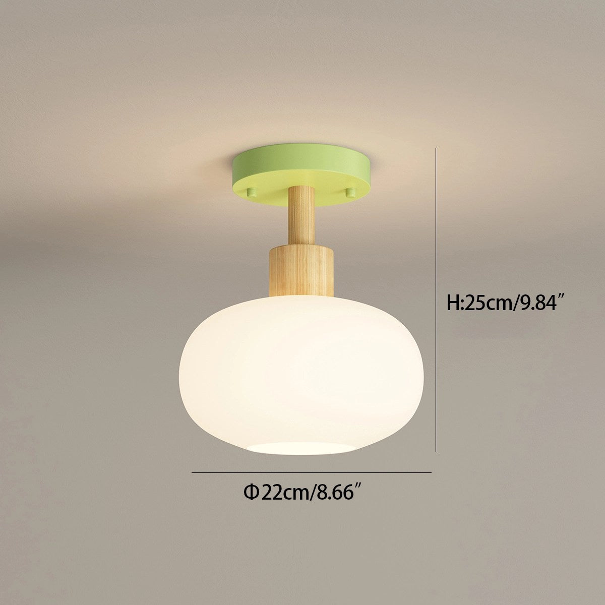 Feyran Nordic Modern Hallway Glass Ceiling Light