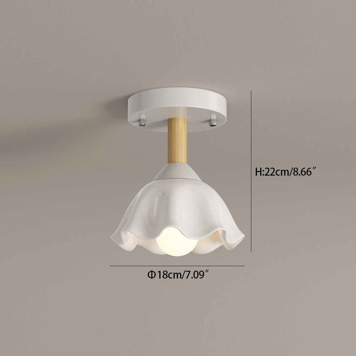 Feyran Pastoral Style LED Flower Ceiling Light