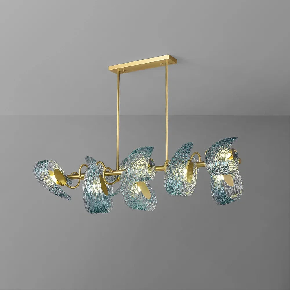 art-deco-blue-glass-linear-chandelier-with-gray-background-ch423-20250711-Feyran-lighting