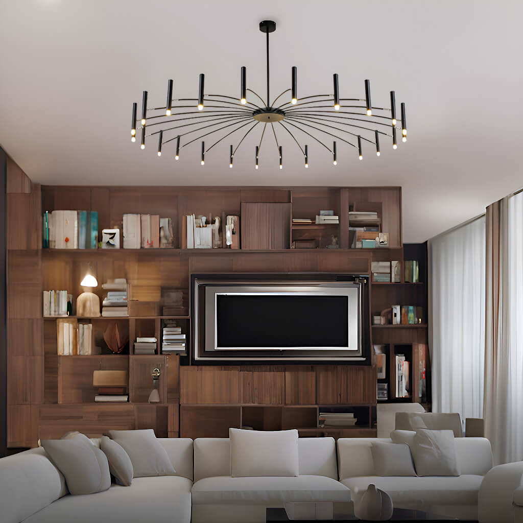 Atmospheric Nordic Chandelier: Creative Lighting for Living Rooms, Bedrooms, and More-living-room-2 | Feyran