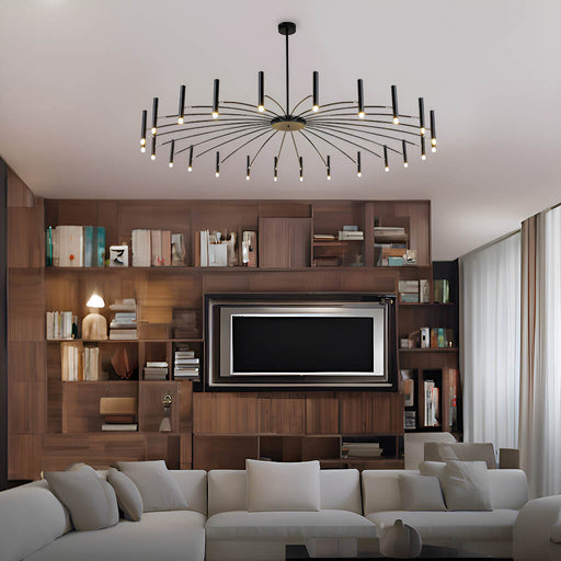 Atmospheric Nordic Chandelier: Creative Lighting for Living Rooms, Bedrooms, and More-living-room-2 | Feyran