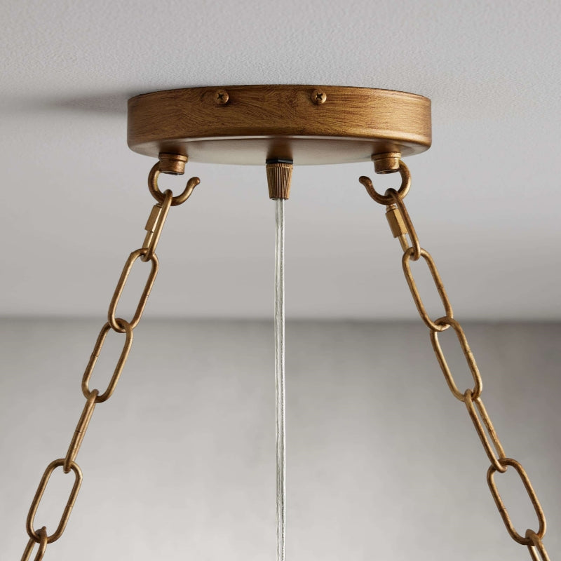 Aubrey Oval Crystal Ball 7 Light Chandelier-Chandelier-Feyran-Bronze-Feyran