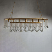 Aubrey Oval Crystal Ball 7 Light Chandelier-Chandelier-Feyran-Bronze-Feyran