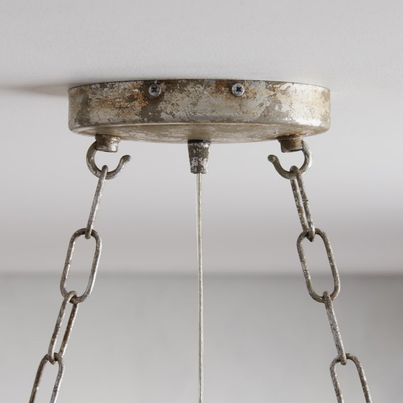 Aubrey Oval Crystal Ball 7 Light Chandelier-Chandelier-Feyran-Bronze-Feyran