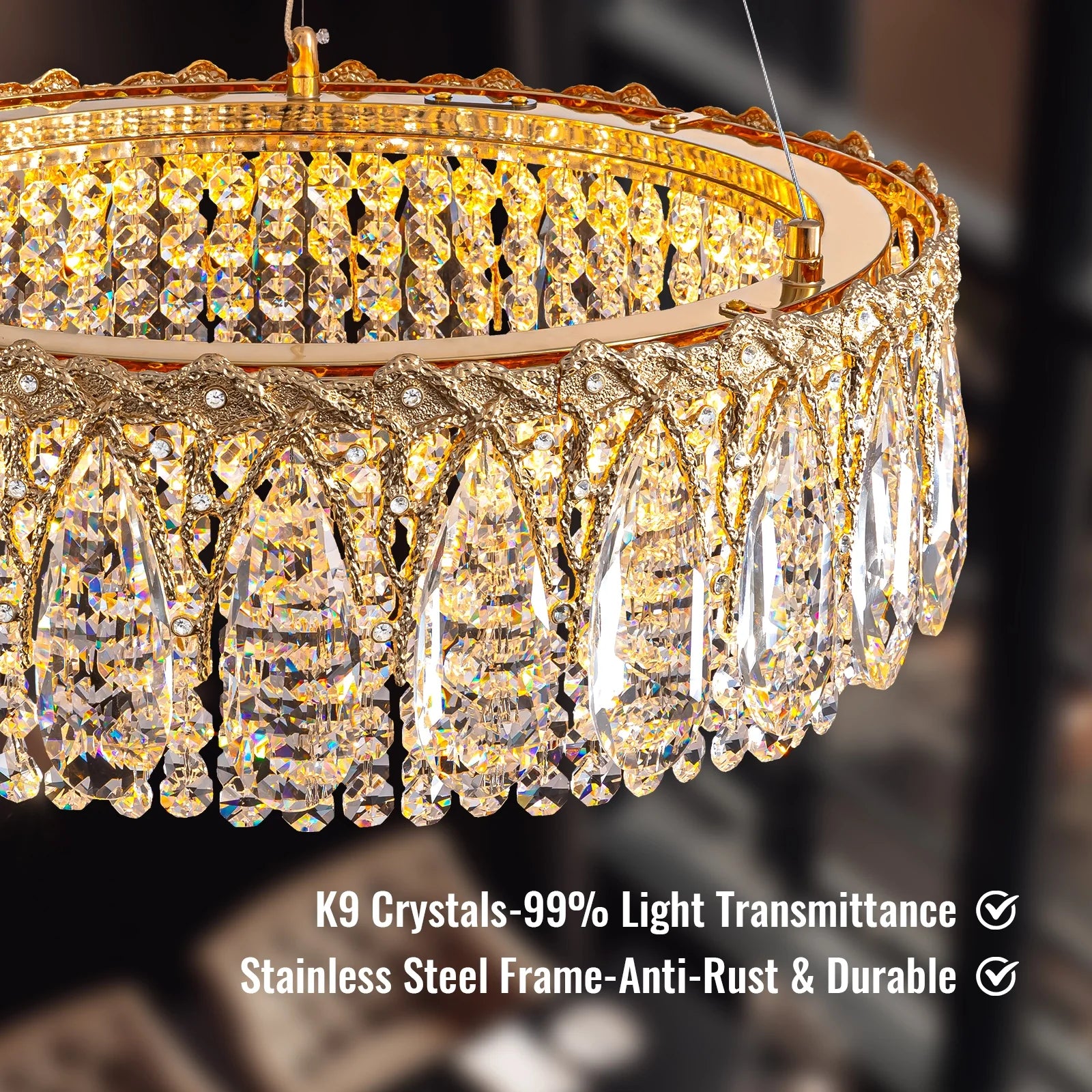 close-up-of-aurora-luxe-gold-crystal-chandelier-Feyran-lighting