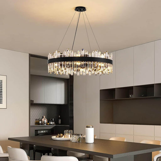 aurum-luxury-black-crystal-round-chandelier-dining-room-9