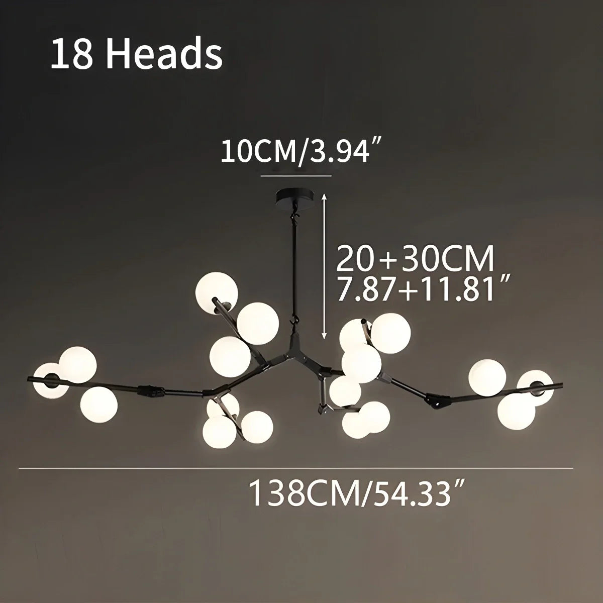 Feyran Nordic Magic Bean Chandelier for Dining Area