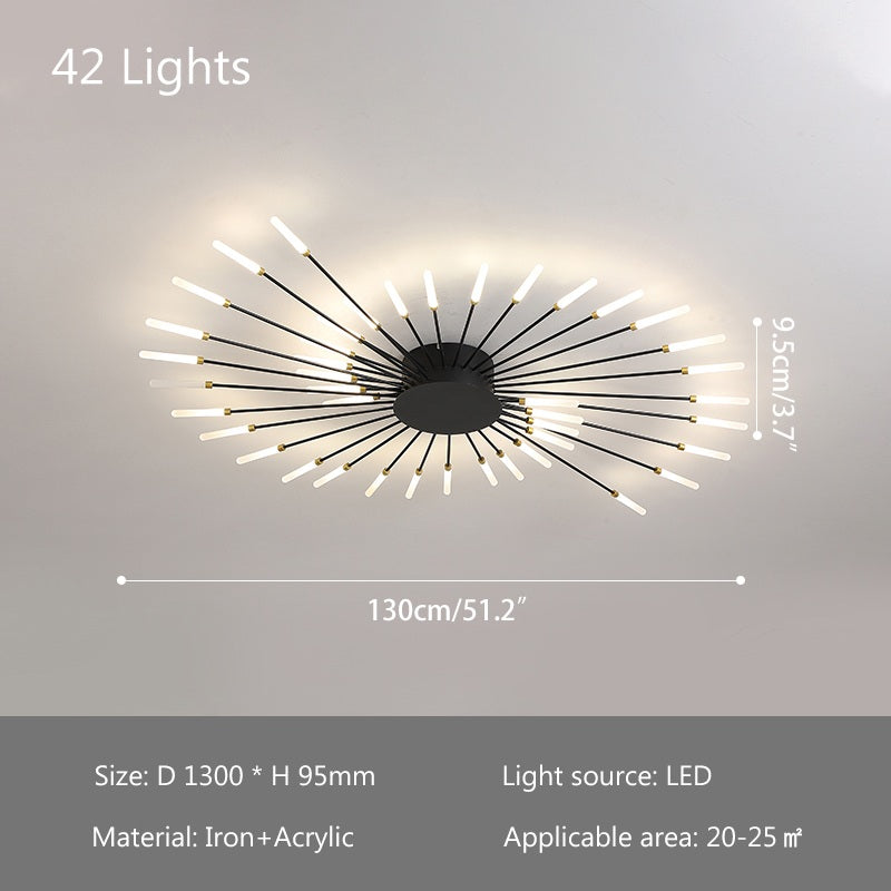 Feyran Fireworks Swirl Ceiling Light for Living Room