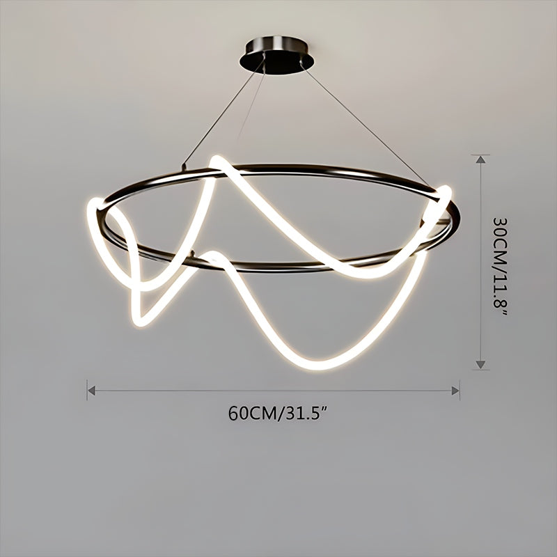 Feyran Modern Long Hose Led Pendant Light for Dining Room
