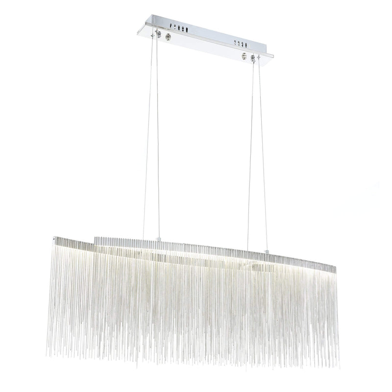 Modern Linear Aluminum Chandelier