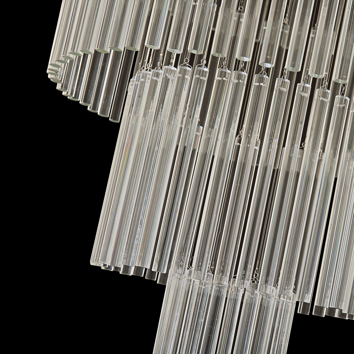 Multi Layers Round Raindrop Chandelier - Ceiling Light | Feyran