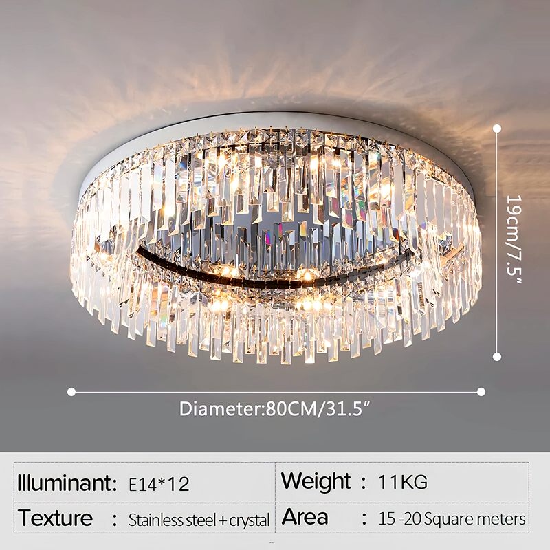 Feyran Light Luxury Crystal Ceiling & Pendant Light