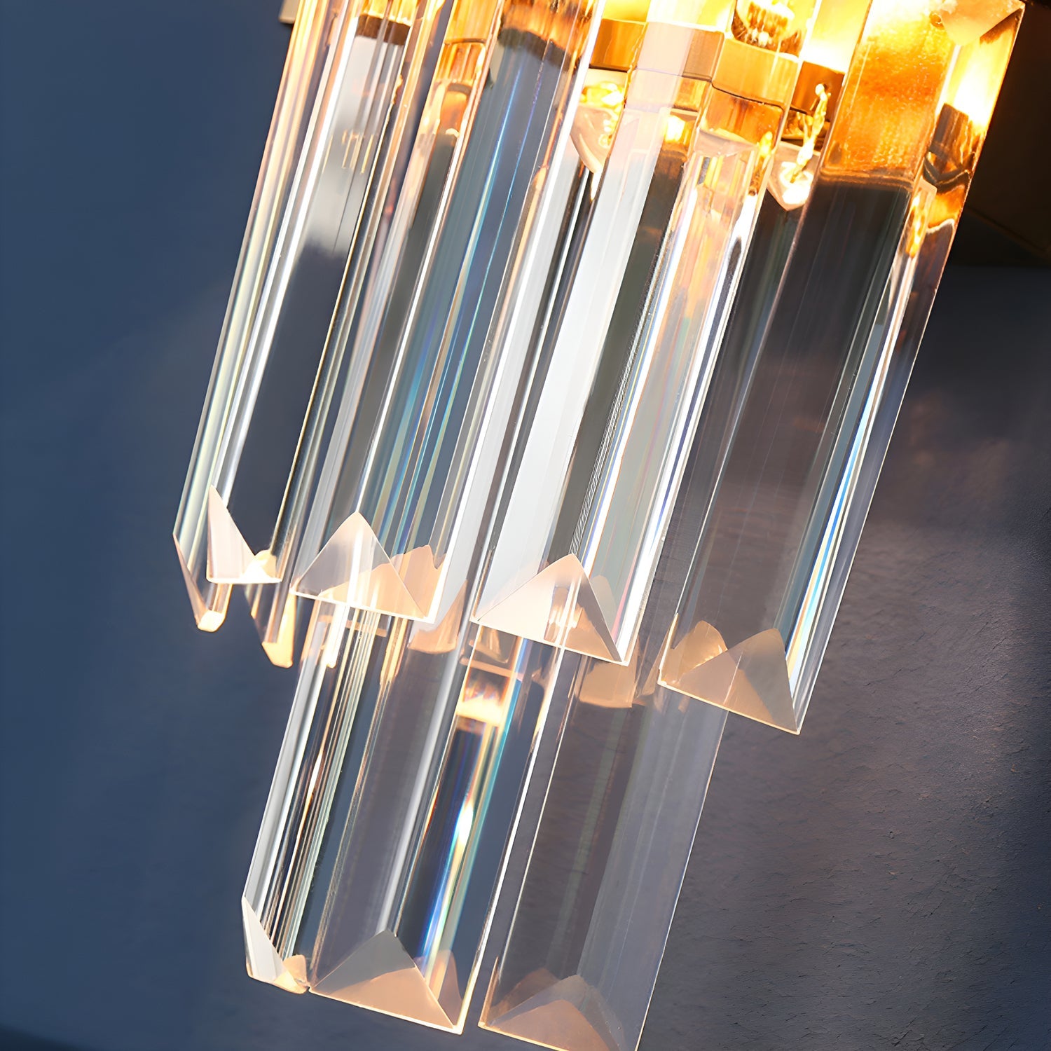 Cross-Border Modern Nordic Luxury Crystal Wall Lamp Simple Bedroom Bedside Decoration Atmospheric Living Room Background Wall Light Fixture-details-2 |Feyran