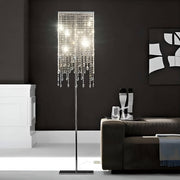 Crystal Floor Lamp for Bedroom Vertical Glass Square Lamp-living-room-1 | Feyran