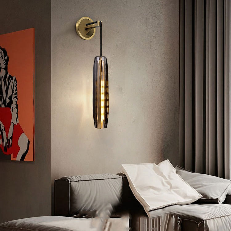 Crystal Lampshade Wall Sconce For Dinning Room