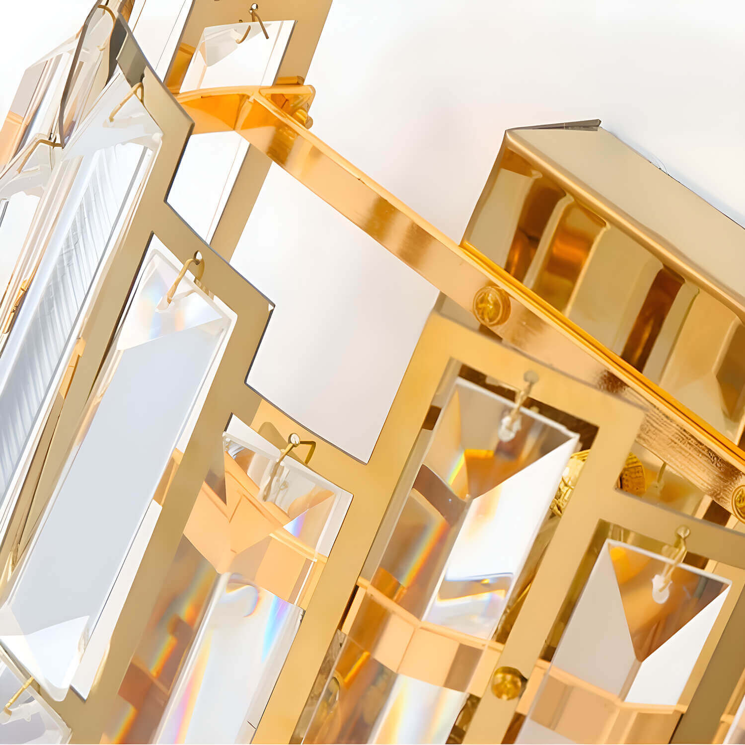 Postmodern Elegant Art Gold Crystal Wall Sconce Lamp for Indoor-detail2 |Feyran