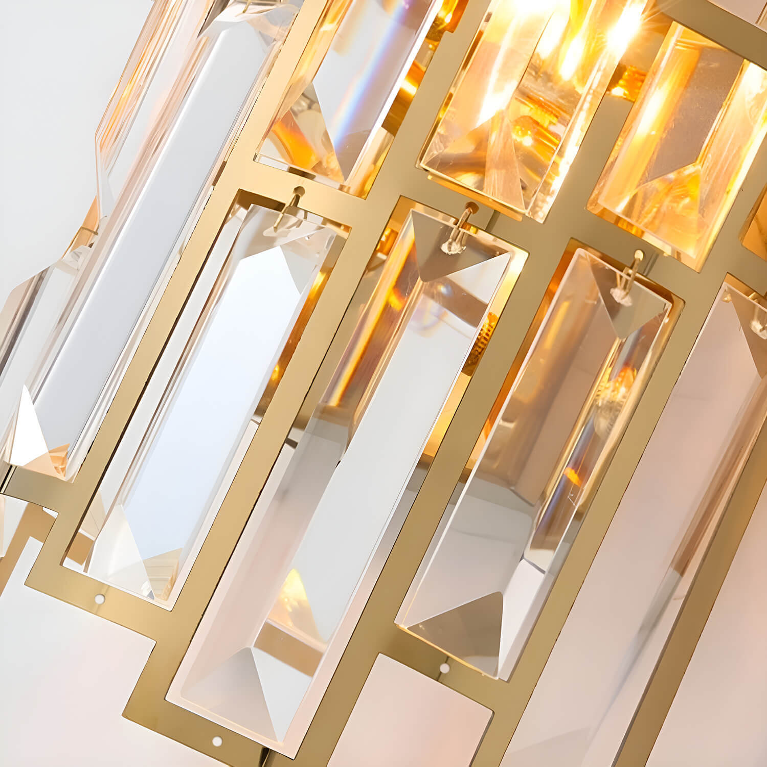 Postmodern Elegant Art Gold Crystal Wall Sconce Lamp for Indoor-detail4 |Feyran