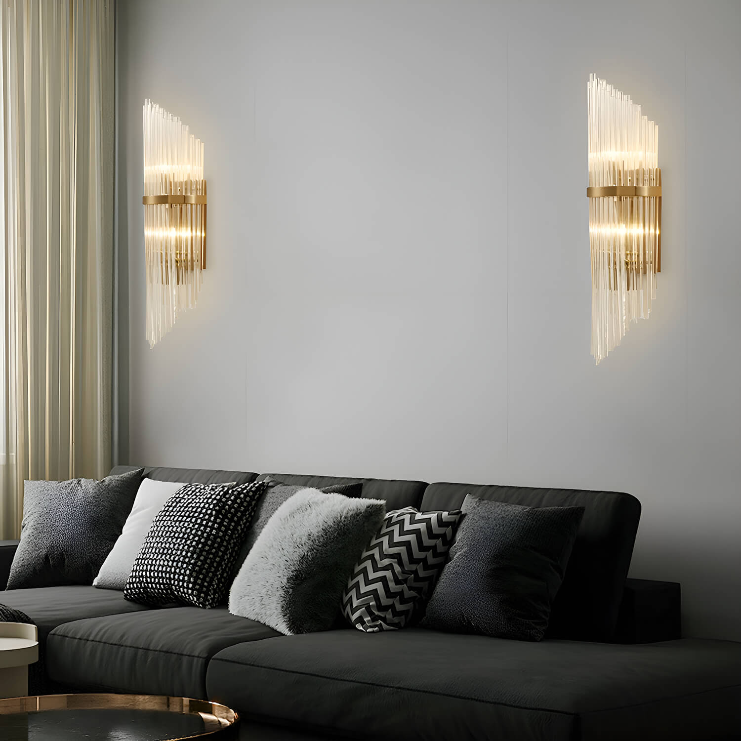 Crystal Wall Sconce Wall Lamp Lighting Fixture-2 sets |Feyran