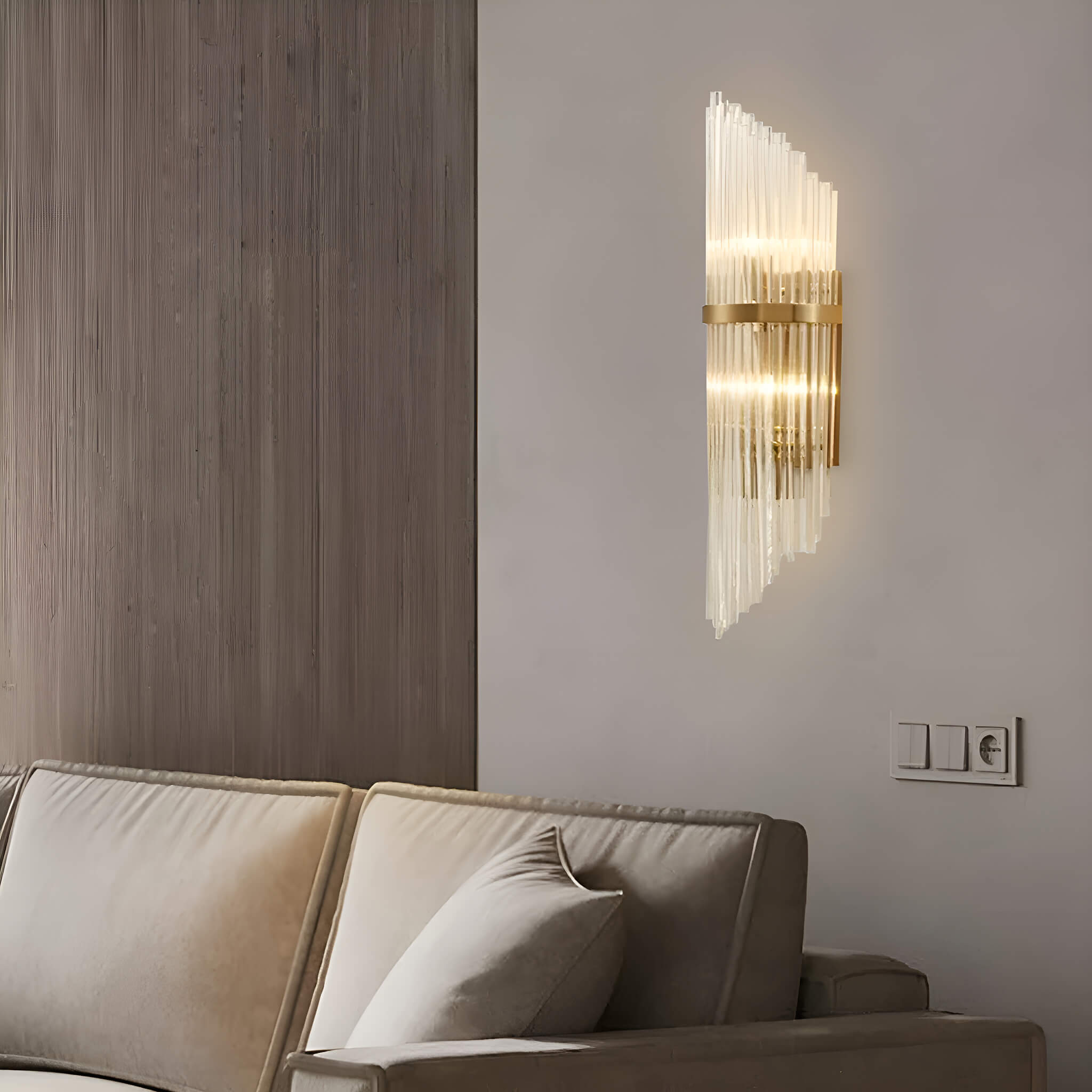 Crystal Wall Sconce Wall Lamp Lighting Fixture-Living Room-1|Feyran