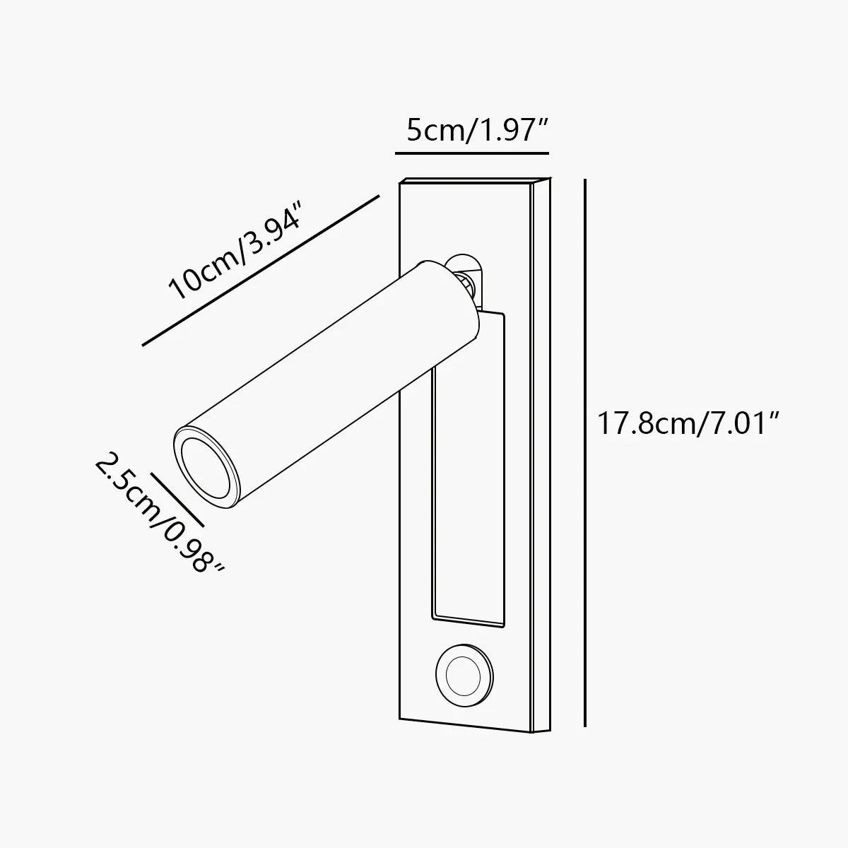 Feyran Embedded Bedside Sconce for Bedroom