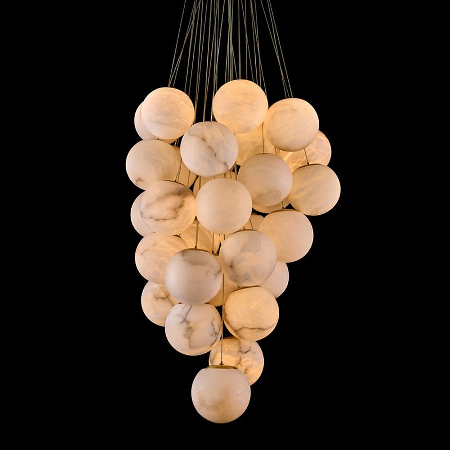 Cluster Alabaster Globe Chandelier - Feyran