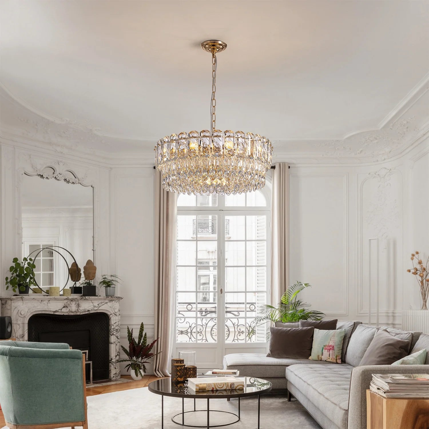 elara-gold-crystal-round-chandelier-installed-in-a-living-room-ch463-20251017-Feyran-lighting