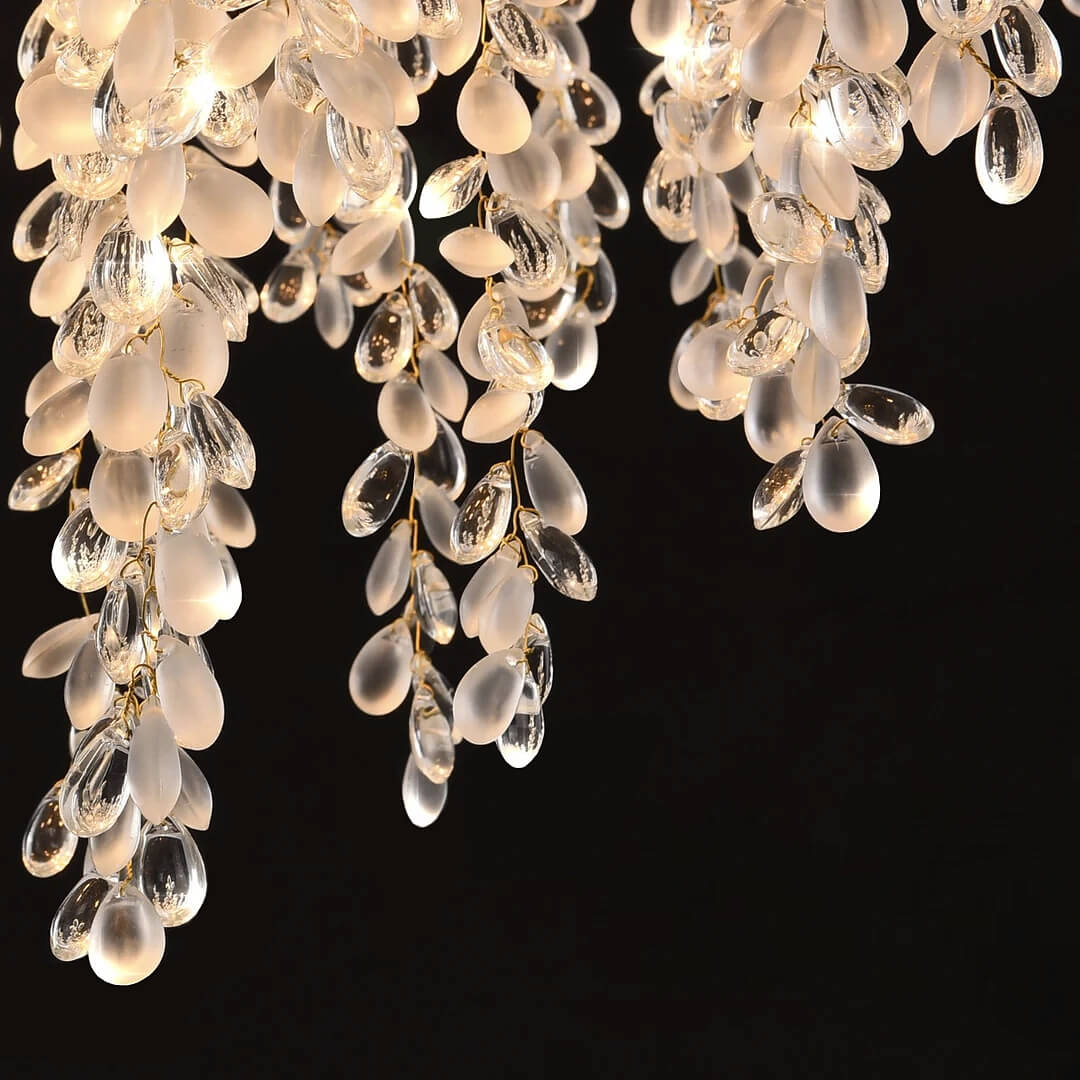 Elegant Luxury French Creative Branch Design with Tassel Crystals Chandelier- details-1 | Feyran