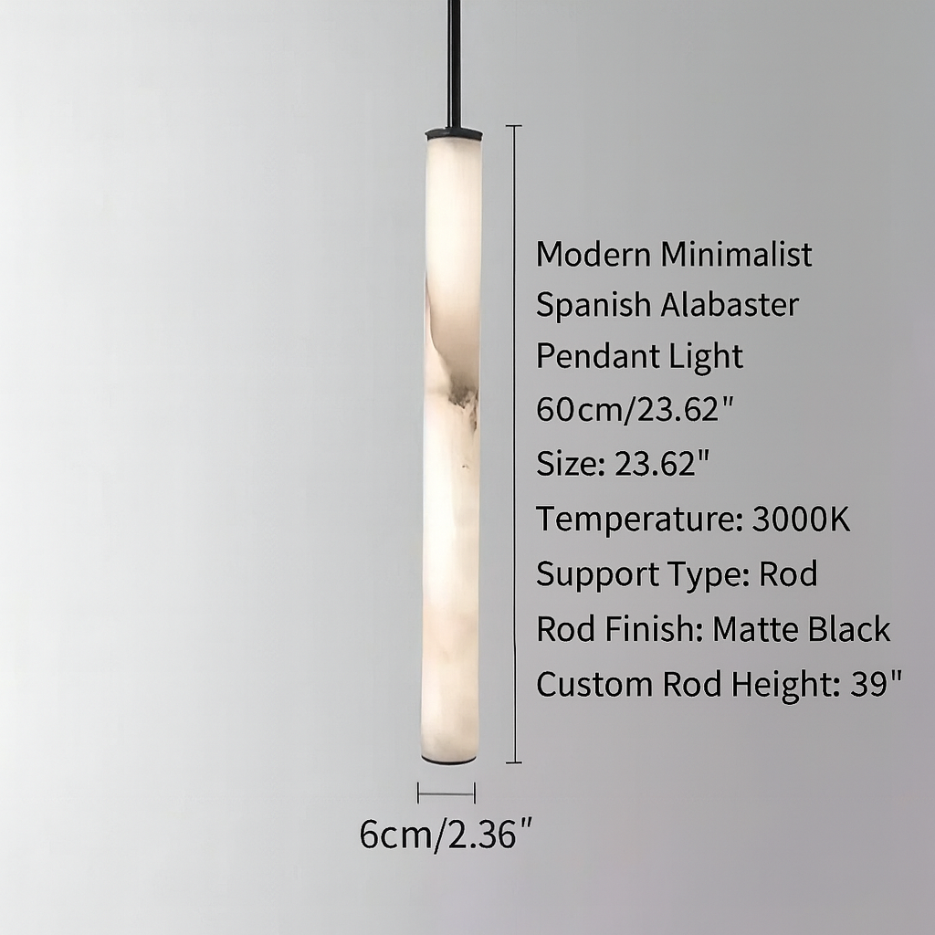 Feyran Modern Minimalist Spanish Alabaster Pendant Light
