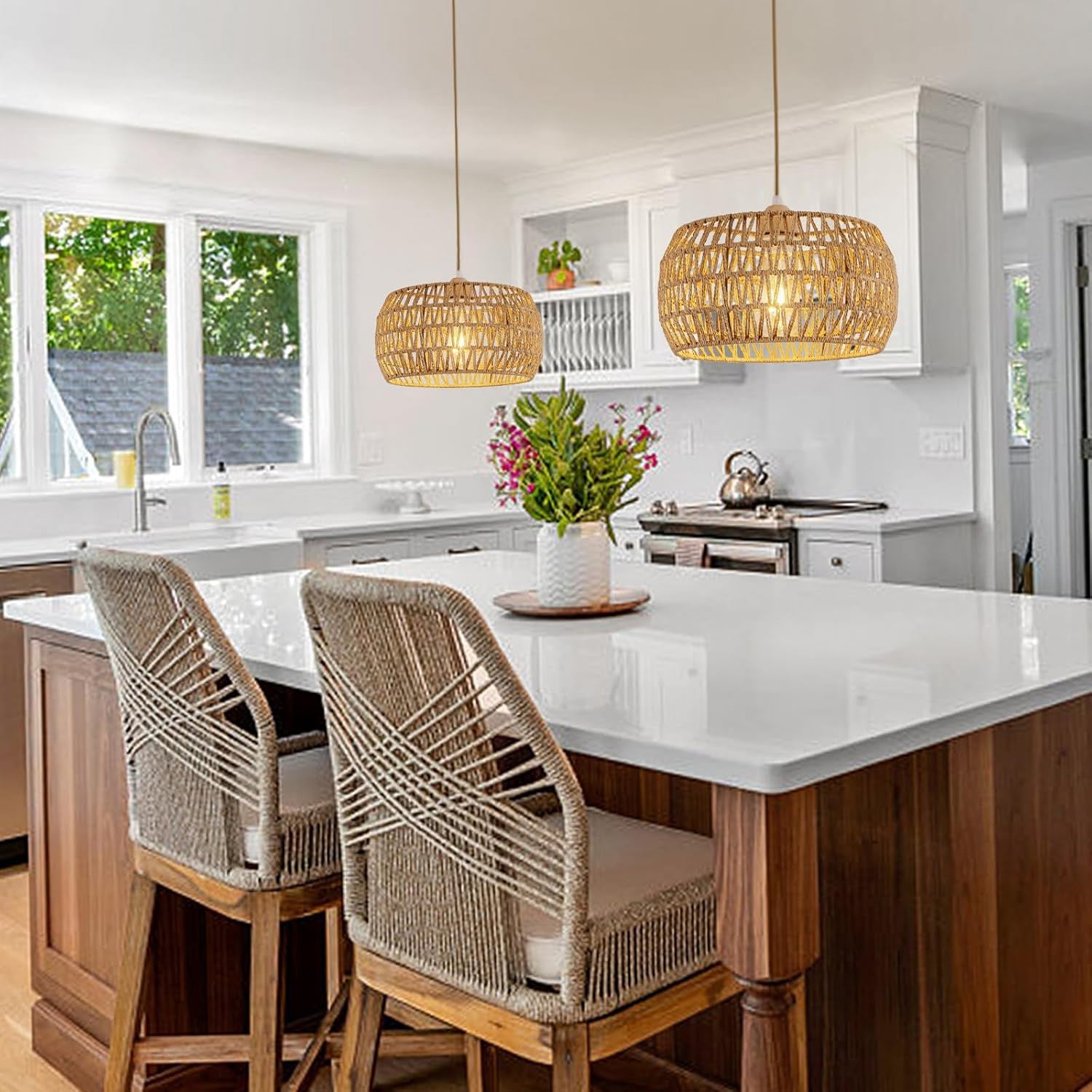farmhouse-basket-weave-chandelier-wooden-base-ch391-20250530-Feyran-lighting