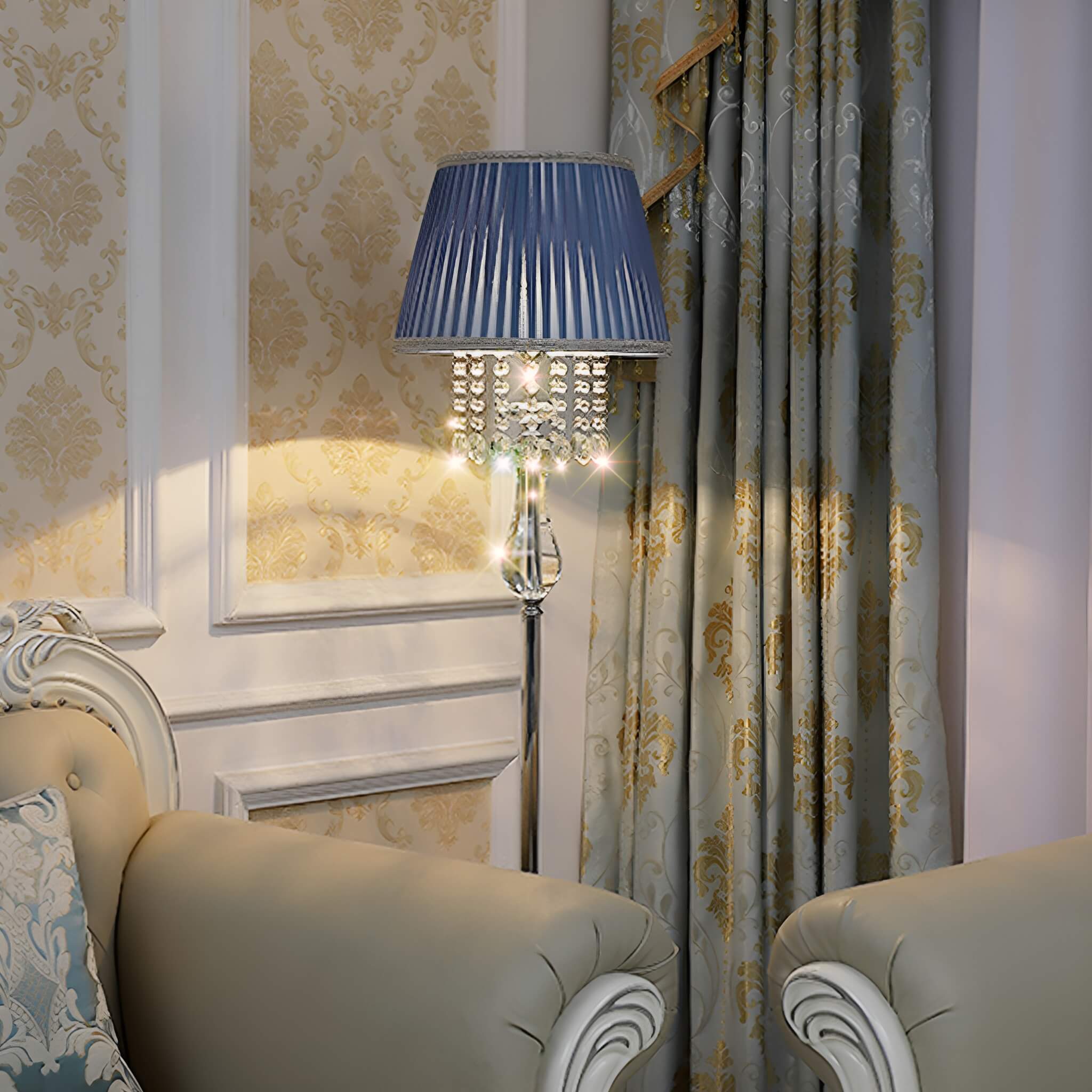 Fashion Crystal Floor Lamp -living-room-2 |Feyran
