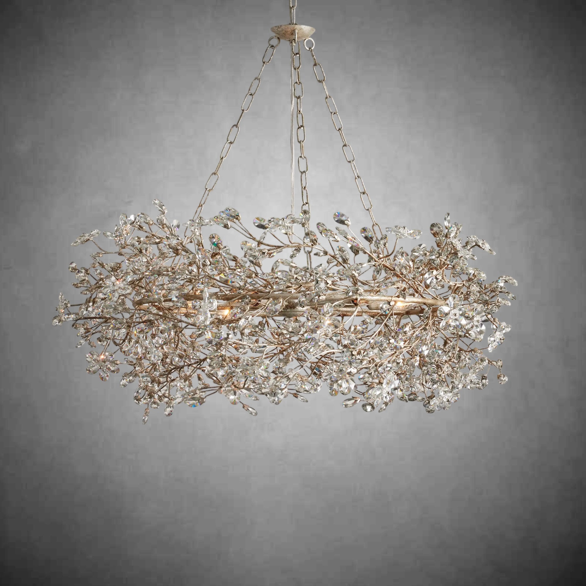 Fiore Crown Chandelier 39" 48" 60"-Chandelier-Feyran-GOLD-39"-Feyran