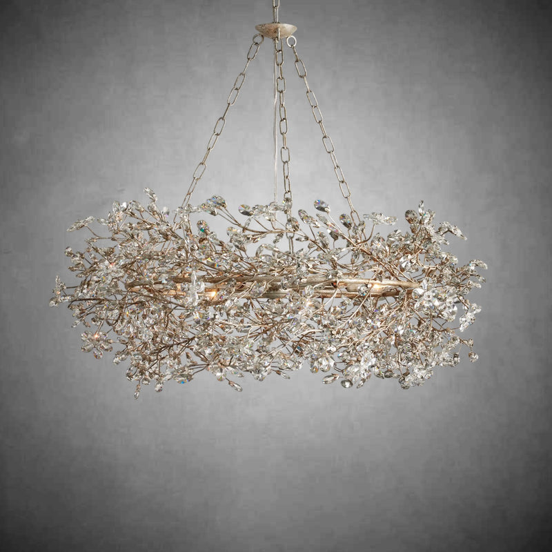 Fiore Crown Chandelier 39" 48" 60"-Chandelier-Feyran-GOLD-39"-Feyran
