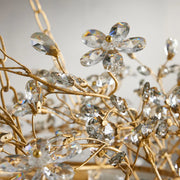 Fiore Crown Chandelier 39" 48" 60"-Chandelier-Feyran-GOLD-39"-Feyran