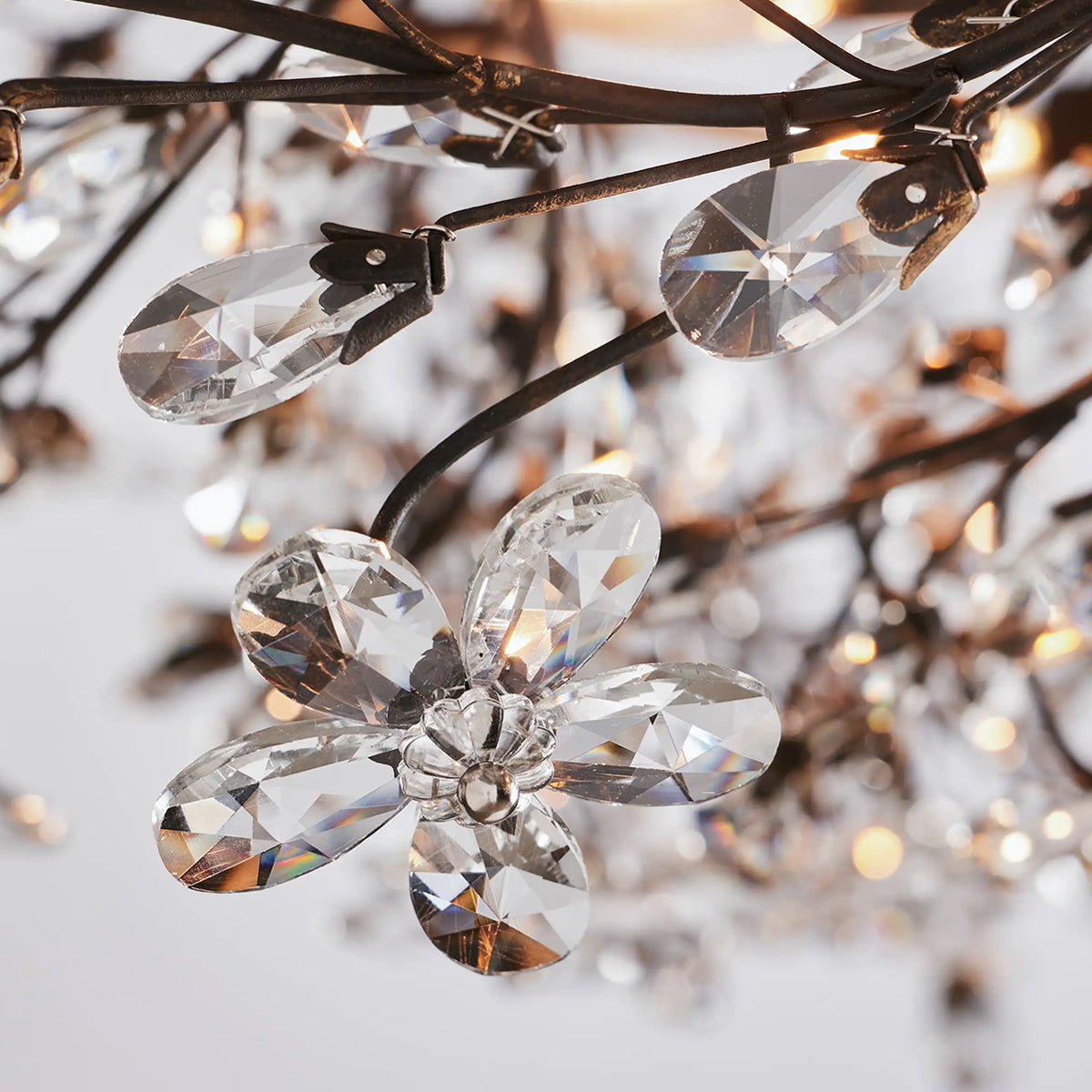 Fiore Crown Chandelier 39" 48" 60"-Chandelier-Feyran-GOLD-39"-Feyran