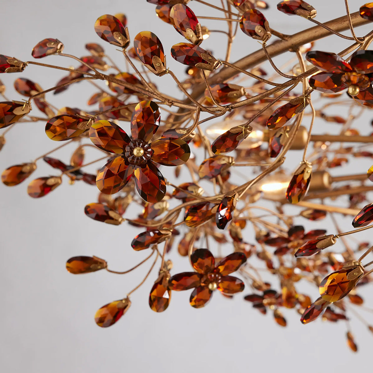 Fiore Crown Chandelier 39" 48" 60"-Chandelier-Feyran-GOLD-39"-Feyran