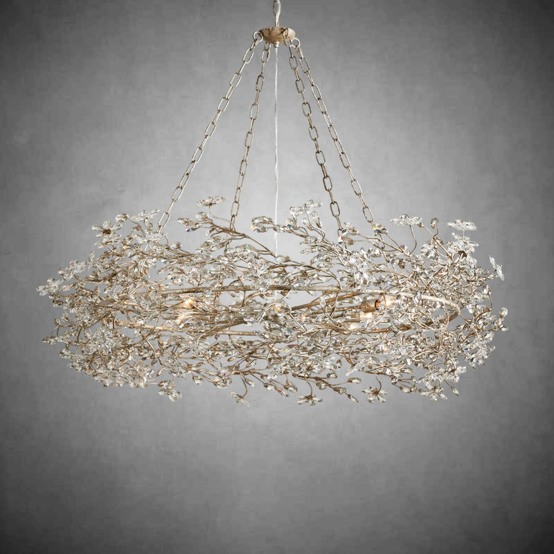 Fiore Crown Chandelier 39" 48" 60"-Chandelier-Feyran-GOLD-39"-Feyran