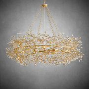 Fiore Crown Chandelier 39" 48" 60"-Chandelier-Feyran-GOLD-39"-Feyran