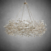 Fiore Crown Chandelier 39" 48" 60"-Chandelier-Feyran-SILVER-48"-Feyran