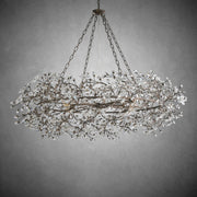 Fiore Crown Chandelier 39" 48" 60"-Chandelier-Feyran-BRONZE-48"-Feyran