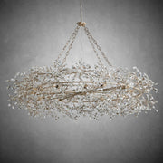 Fiore Crown Chandelier 39" 48" 60"-Chandelier-Feyran-SILVER-60"-Feyran