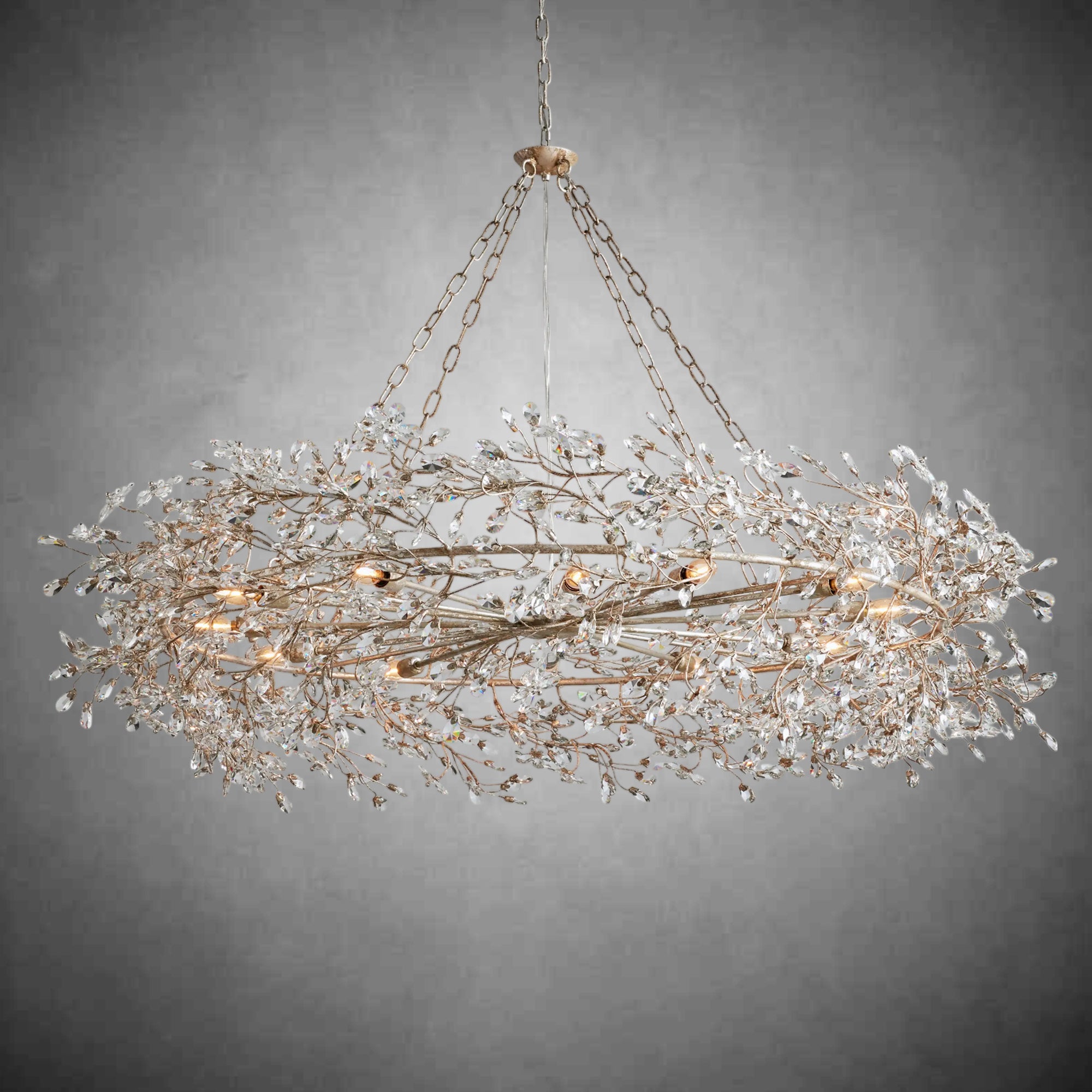 Fiore Crown Chandelier 39" 48" 60"-Chandelier-Feyran-GOLD-39"-Feyran