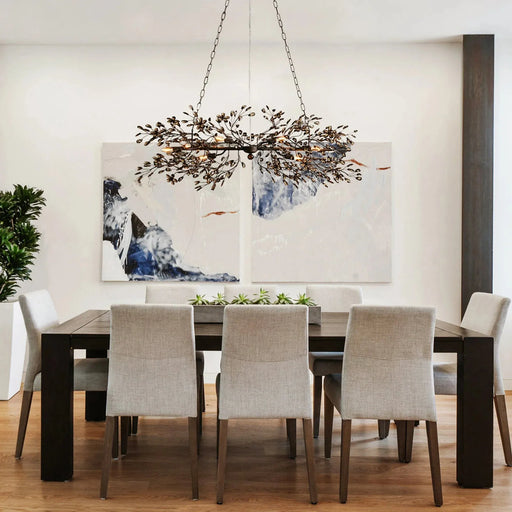 Fiore Linear Chandelier 43" 51" 68"W-Chandelier-Feyran-GOLD-43"-Feyran