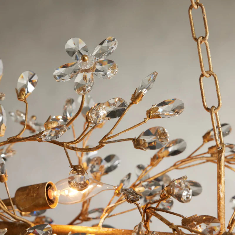 Fiore Linear Chandelier 43" 51" 68"W-Chandelier-Feyran-GOLD-43"-Feyran