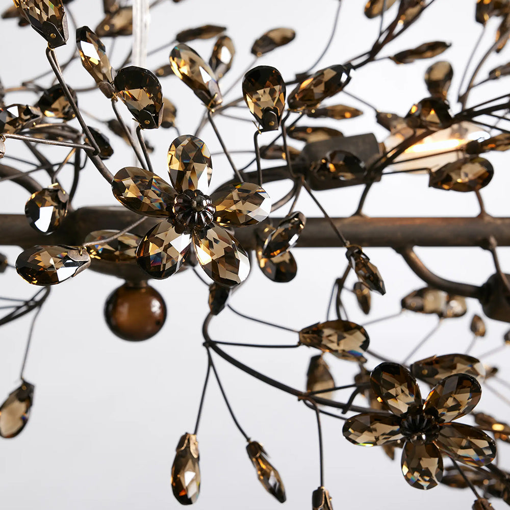 Fiore Linear Chandelier 43" 51" 68"W-Chandelier-Feyran-GOLD-43"-Feyran